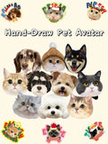 Custom Your Personalized Hand-drawn Pet Portrait