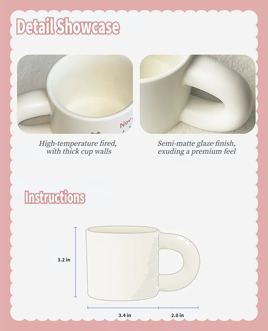 Custom Hand-draw Pet Portrait Ceramic Mug