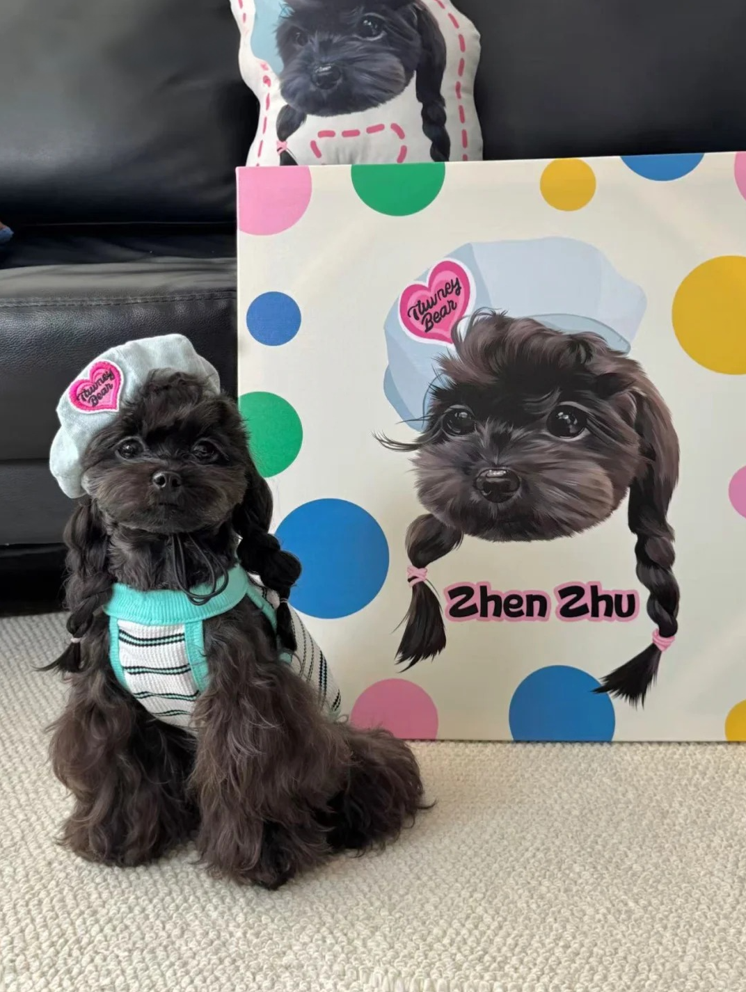 Custom Hand-Draw Pet Portrait Oil Painting