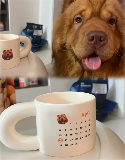 Custom Hand-draw Pet Portrait Ceramic Mug