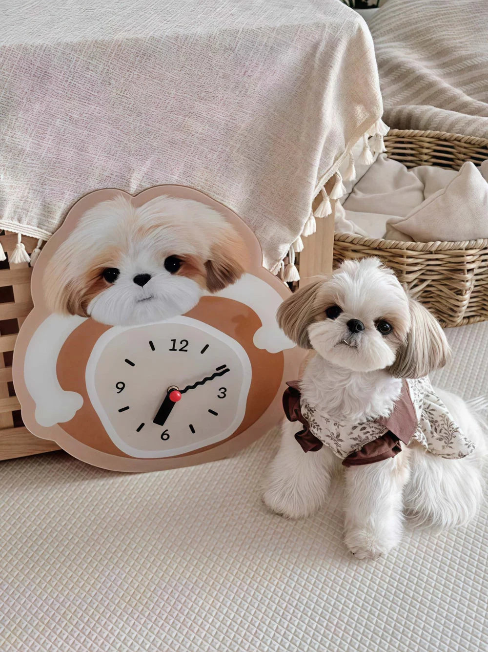Custom Hand-Draw Pet Portrait Clock