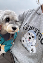 Personalized Pet Sweatshirt with Hand-Painted Portrait, Gifts For Pet Owners