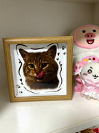 A Custom Hand-Drawn Pet Portrait Frame
