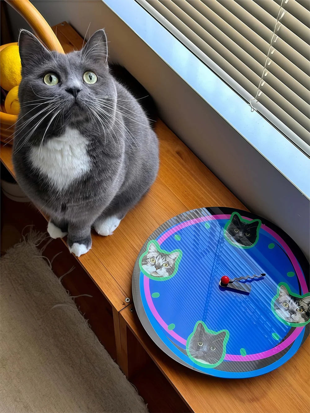 Custom Hand-Draw Pet Portrait Clock