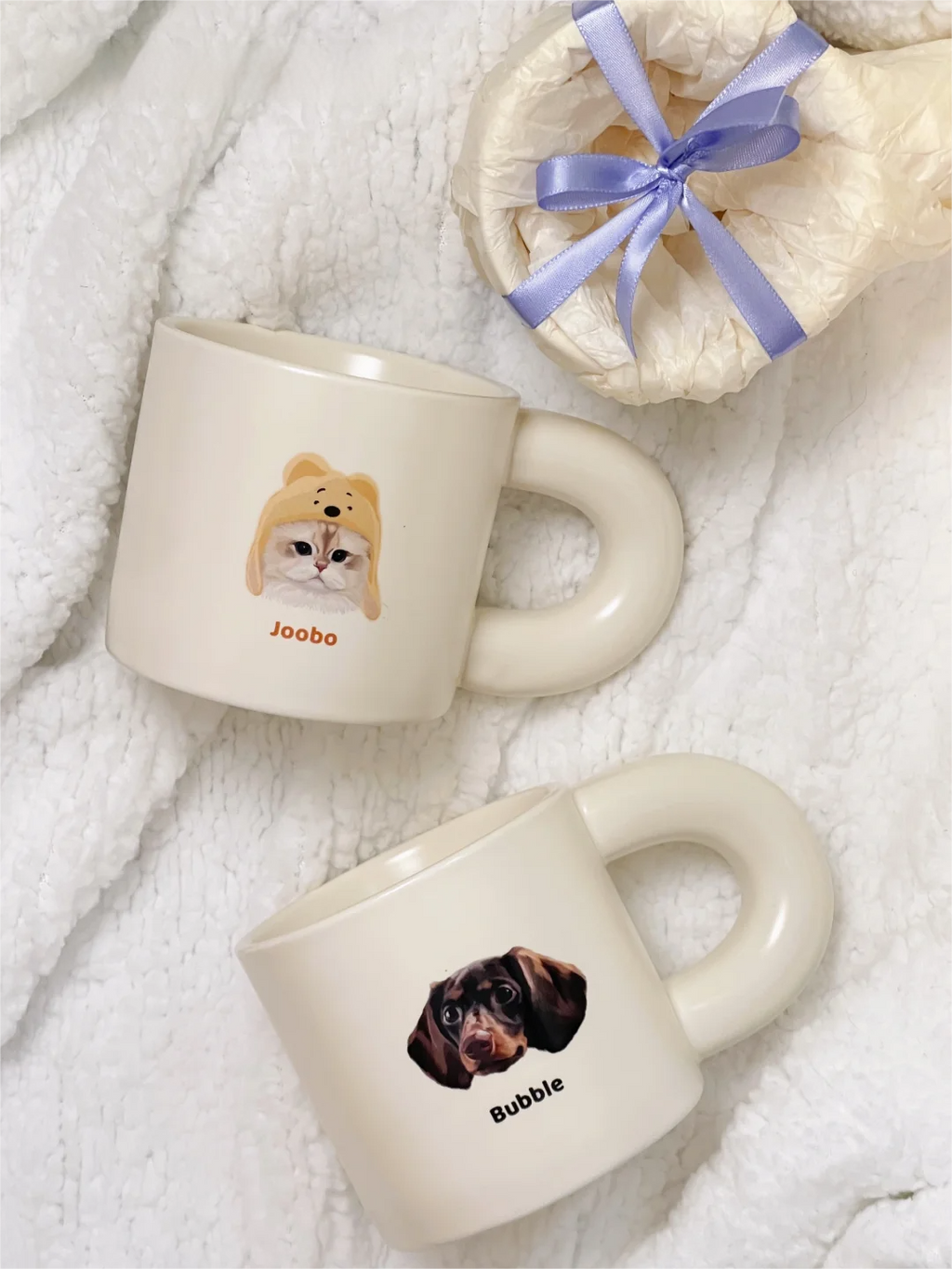 Custom Hand-draw Pet Portrait Ceramic Mug