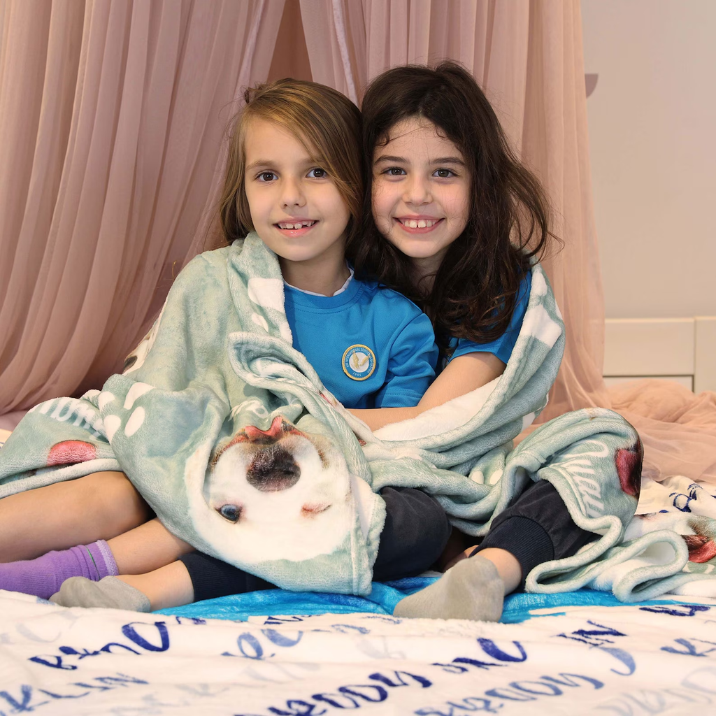 Custom Hand-Draw Pet Portrait Blanket