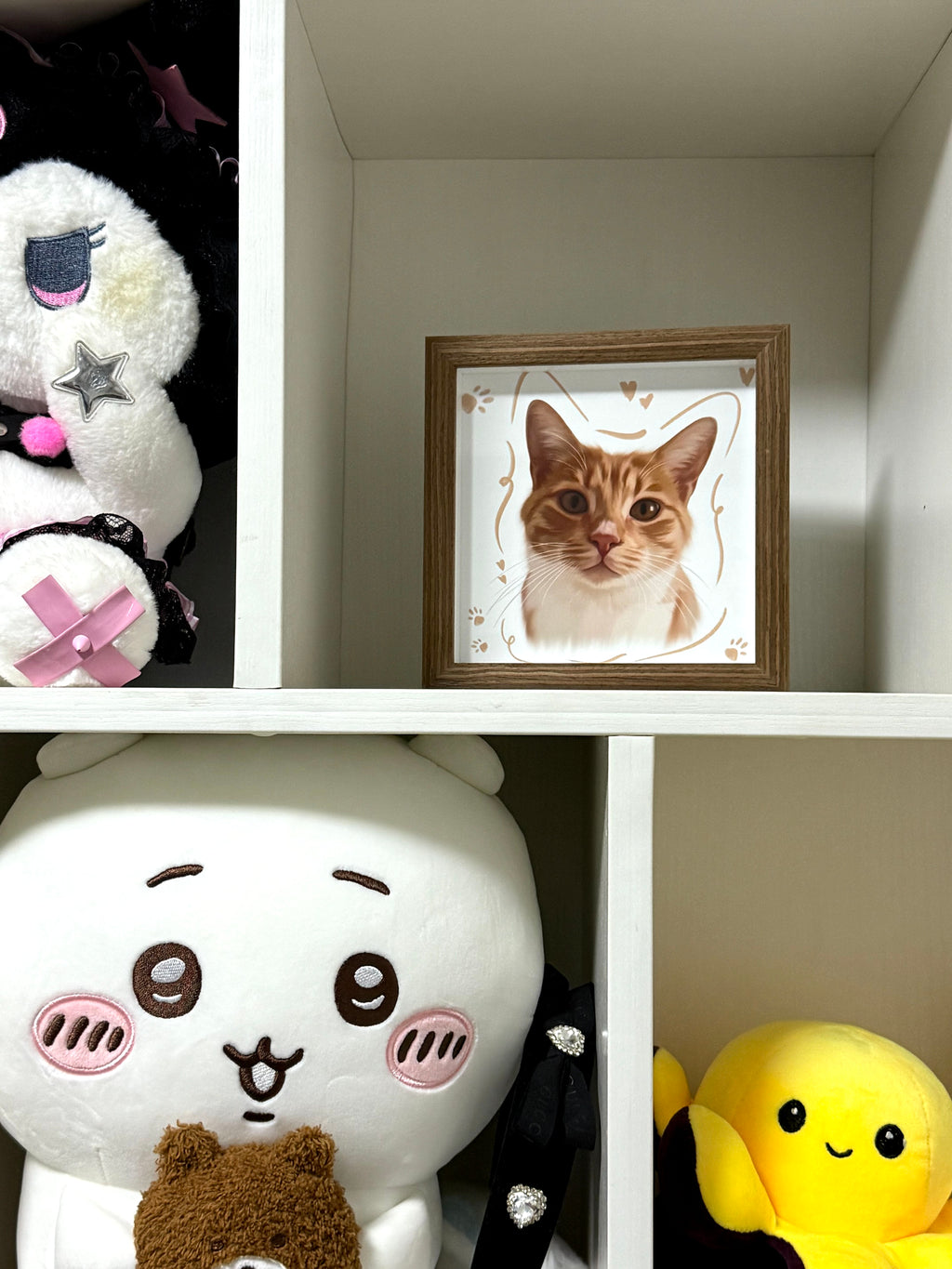 A Custom Hand-Drawn Pet Portrait Frame