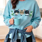 Personalized Embroidered Pet Sweatshirt with Portrait From Photo and Name, Gifts For Pet Owners