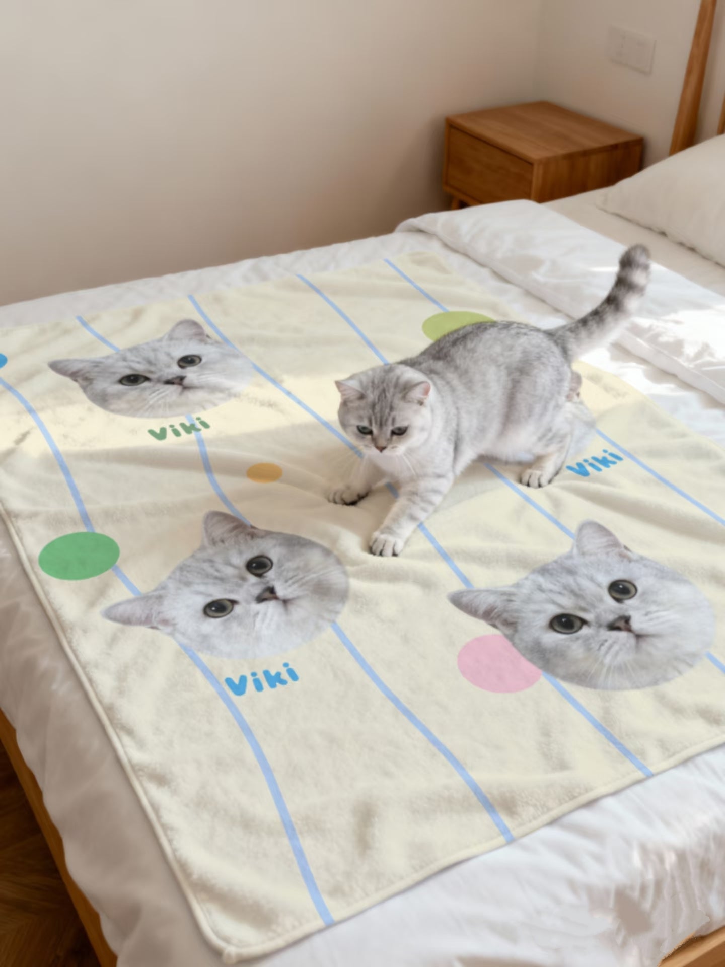 Custom Hand-Draw Pet Portrait Blanket
