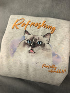 Personalized Pet Sweatshirt with Hand-Painted Portrait, Gifts For Pet Owners