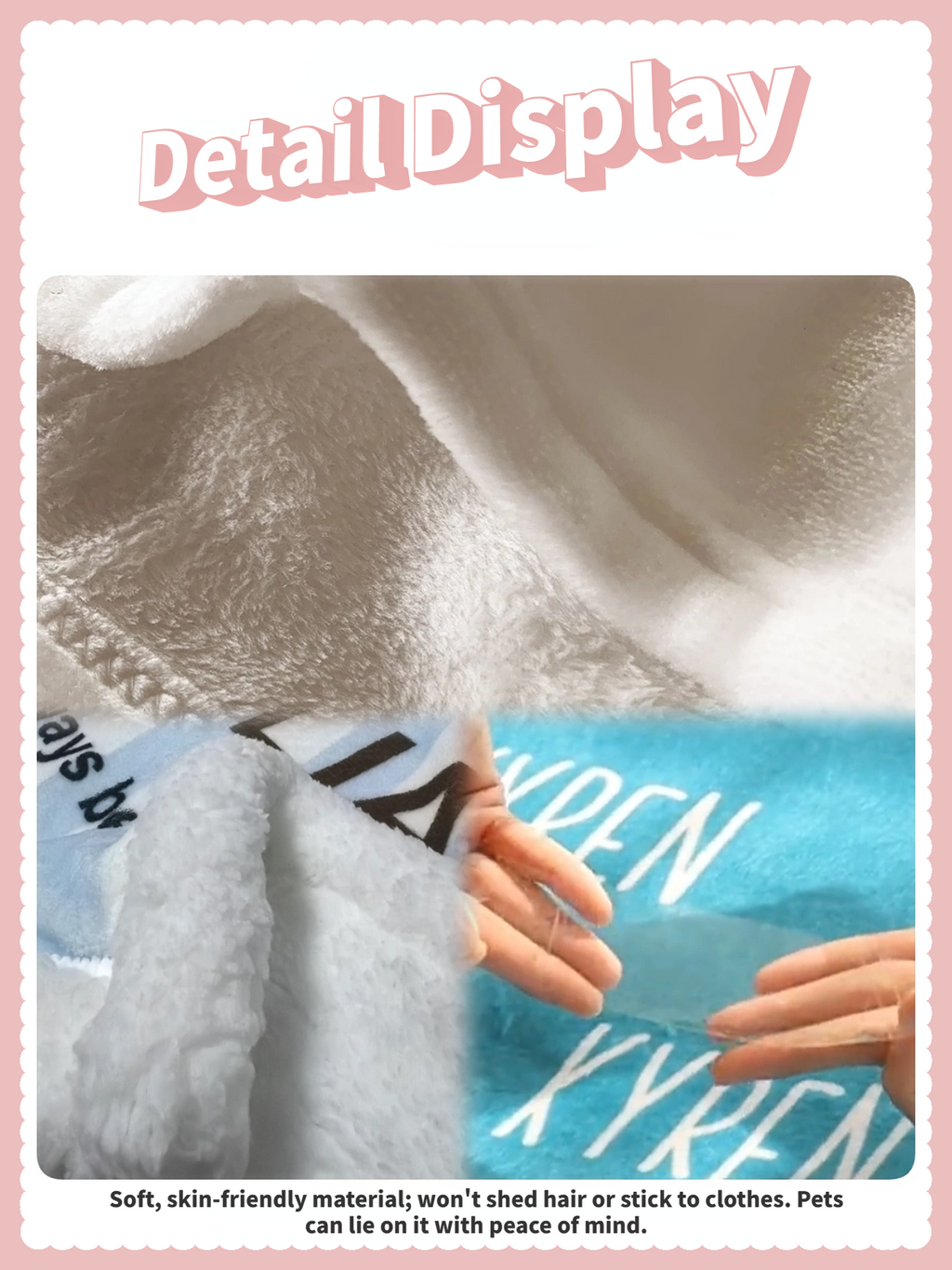 Custom Hand-Draw Pet Portrait Blanket