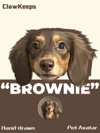 Custom Your Personalized Hand-drawn Pet Portrait