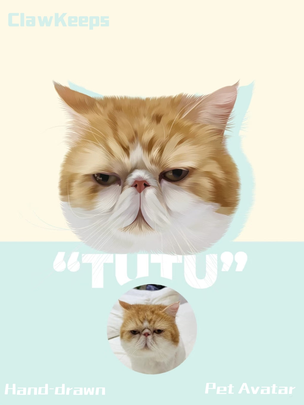 Custom Your Personalized Hand-drawn Pet Portrait