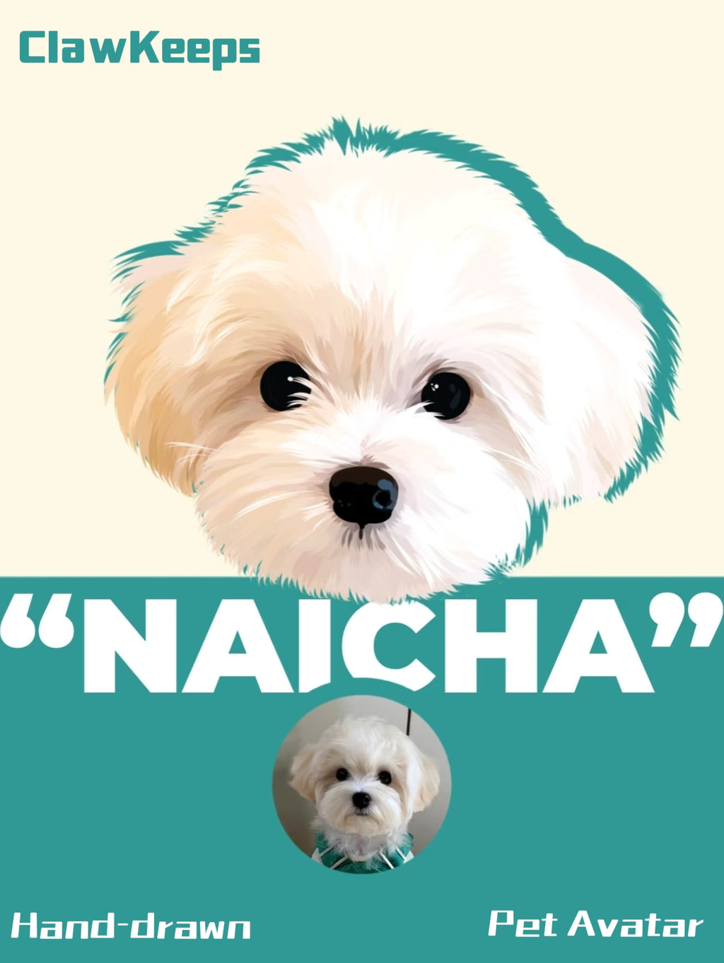 Custom Your Personalized Hand-drawn Pet Portrait