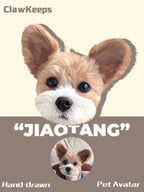 Custom Your Personalized Hand-drawn Pet Portrait